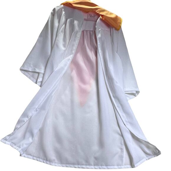 Oak Hall Graduation Gown Choir Robe Newnan Georgia Cougars Stole 5'0-5'2 White - Picture 6 of 11